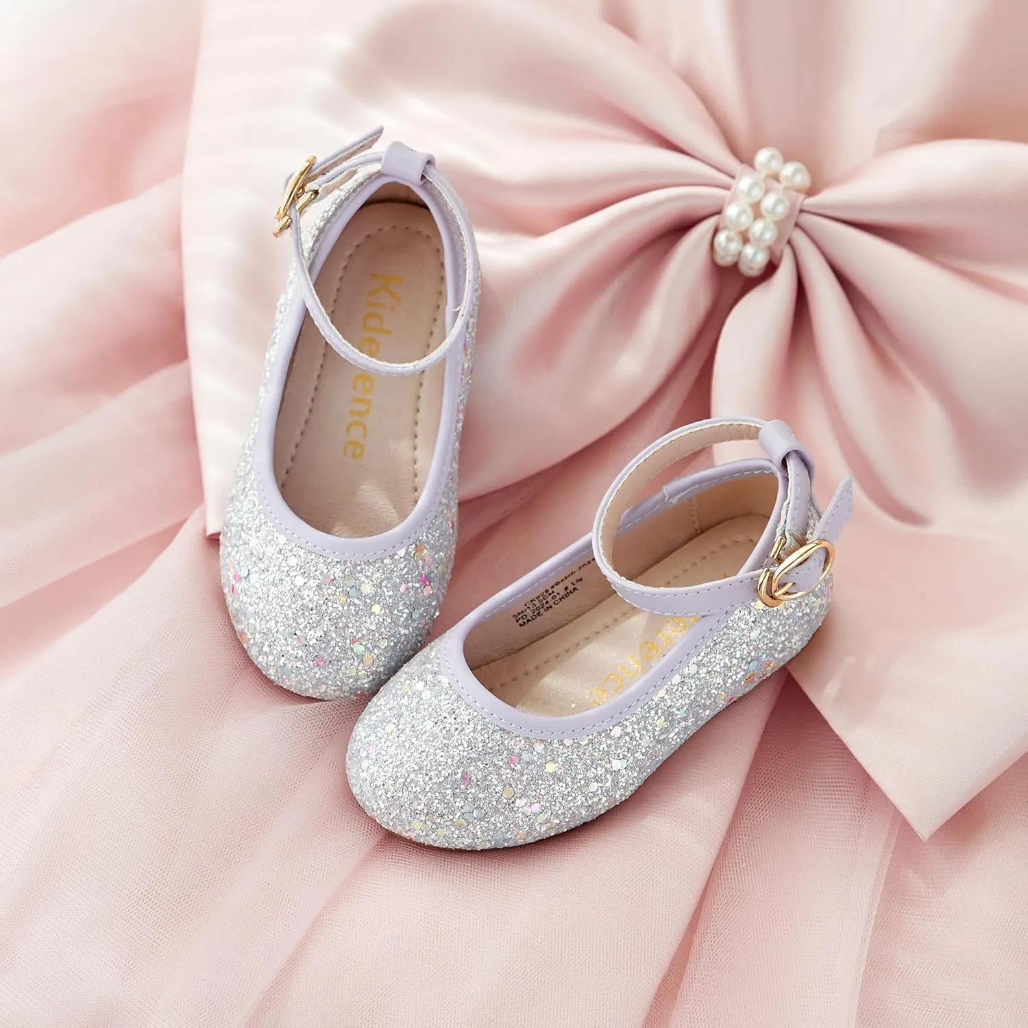 Kiderence Toddler Girls Dress Shoes Little Kids Mary Janes Ballet Flats Toddler