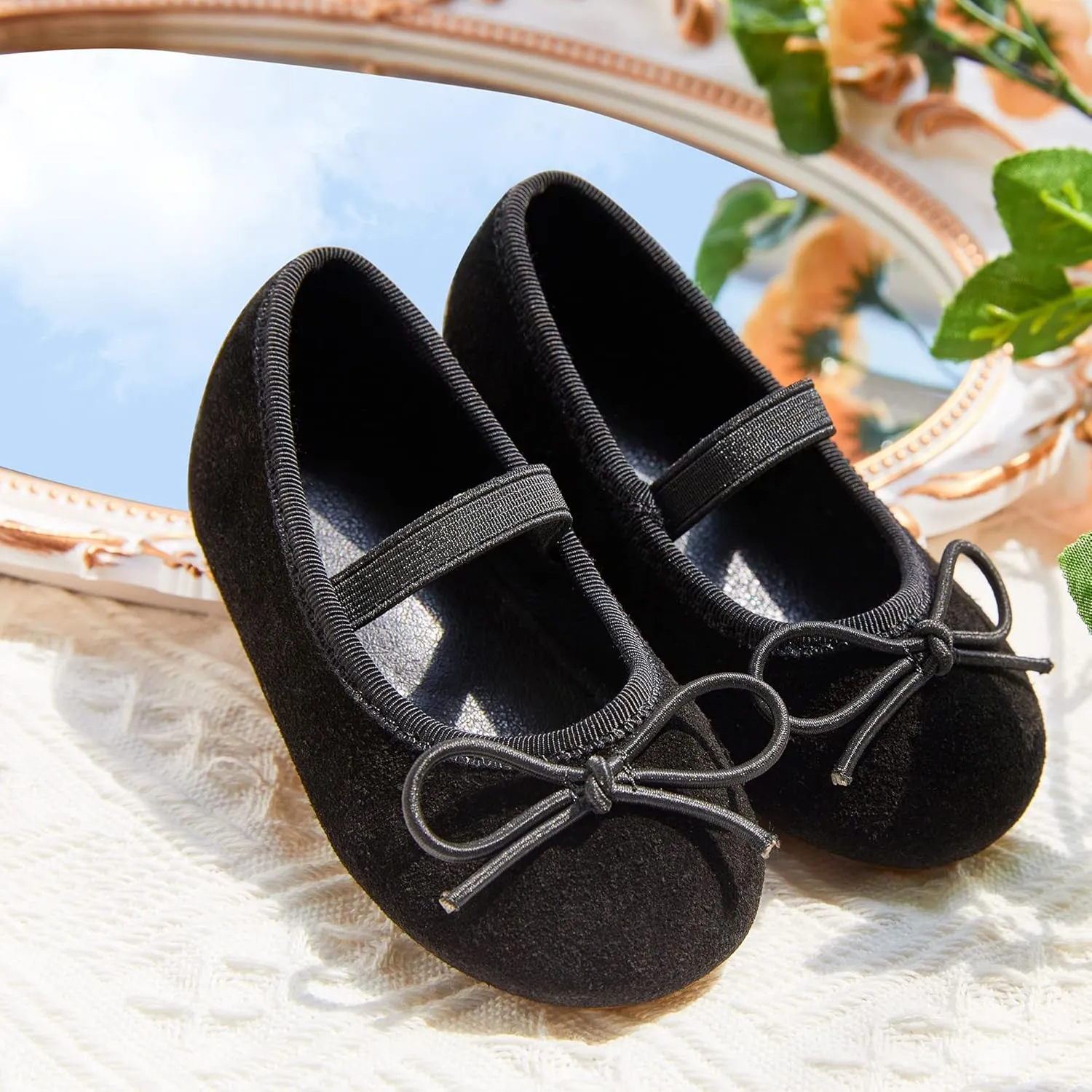 Kiderence Toddler Girls Dress Shoes Little Kids Mary Janes Ballet Flats Toddler