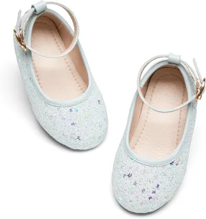 Kiderence Toddler Girls Dress Shoes Little Kids Mary Janes Ballet Flats Toddler