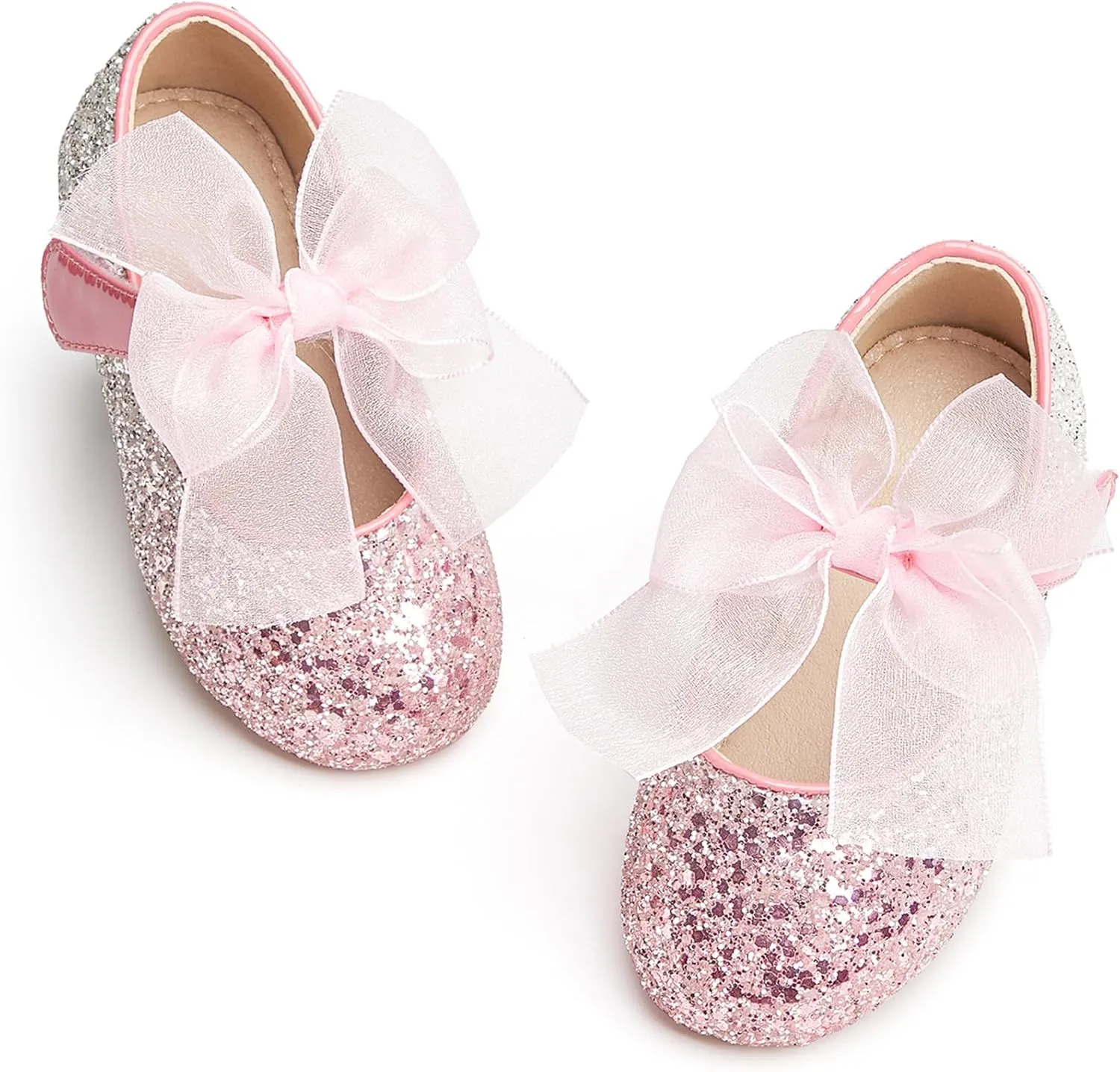 Kiderence Toddler Girls Dress Shoes Little Kids Mary Janes Ballet Flats Toddler