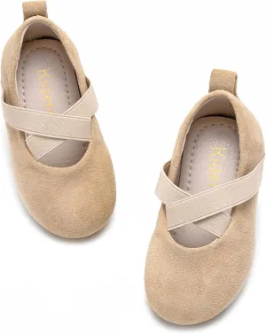 Kiderence Toddler Girls Dress Shoes Little Kids Mary Janes Ballet Flats Toddler