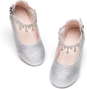 Kiderence Toddler Girls Dress Shoes Little Kids Mary Janes Ballet Flats Toddler