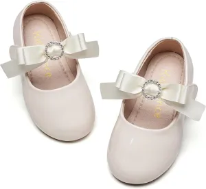 Kiderence Toddler Girls Dress Shoes Little Kids Mary Janes Ballet Flats Toddler