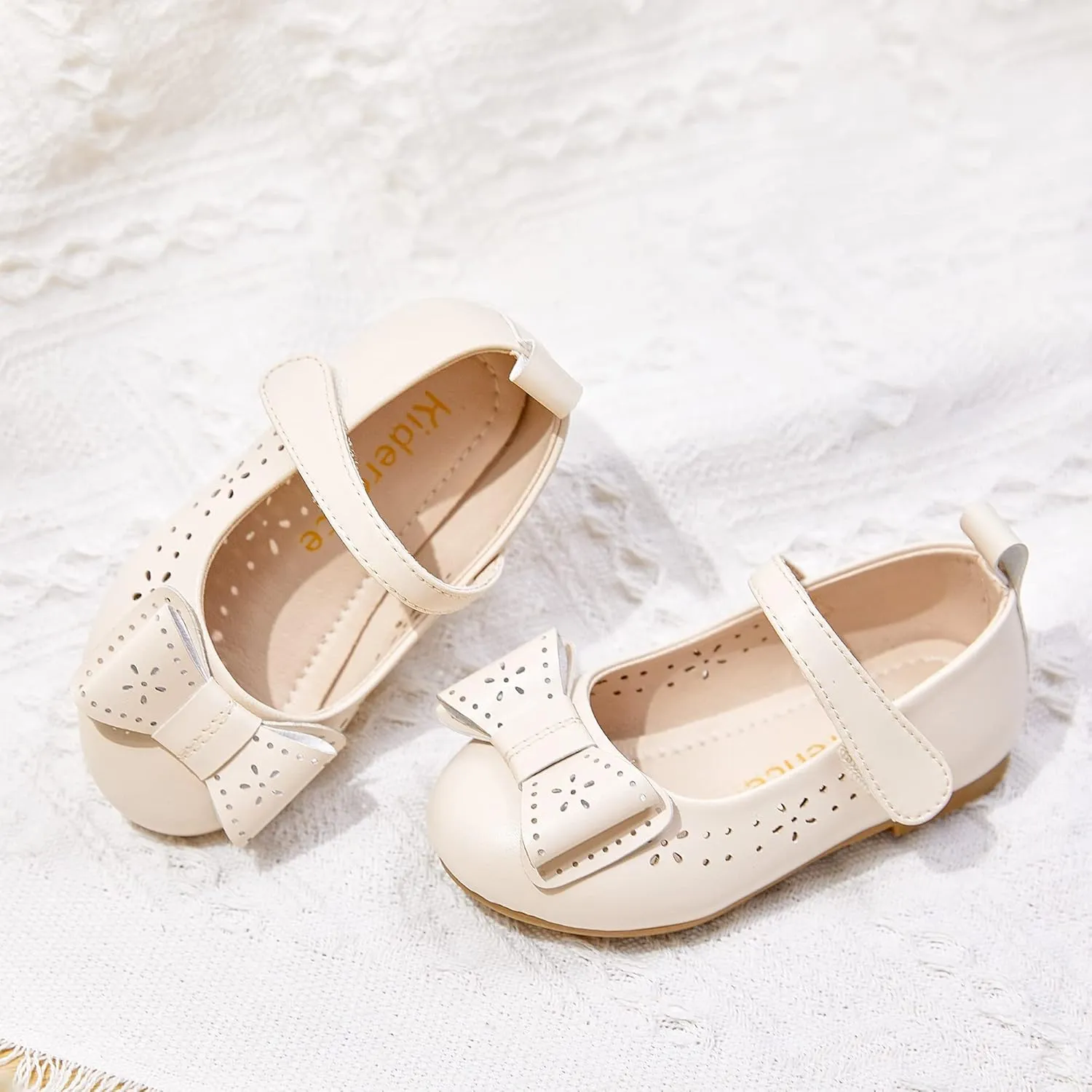 Kiderence Toddler Girls Dress Shoes Little Kids Mary Janes Ballet Flats Toddler