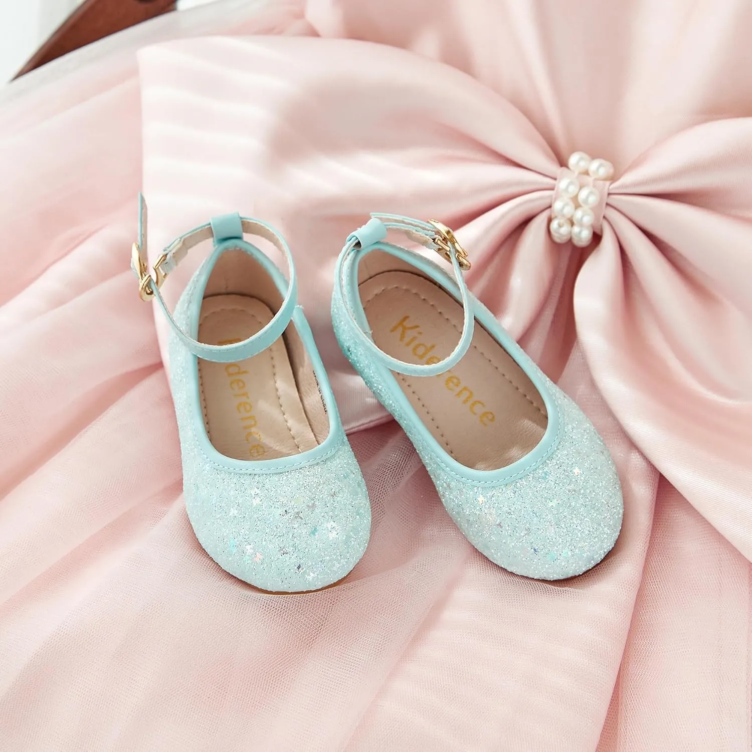 Kiderence Toddler Girls Dress Shoes Little Kids Mary Janes Ballet Flats Toddler
