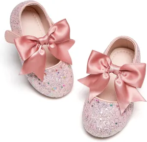 Kiderence Toddler Girls Dress Shoes Little Kids Mary Janes Ballet Flats Toddler