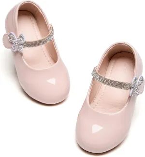Kiderence Toddler Girls Dress Shoes Little Kids Mary Janes Ballet Flats Toddler