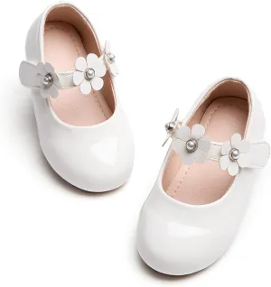Kiderence Toddler Girls Dress Shoes Little Kids Mary Janes Ballet Flats Toddler