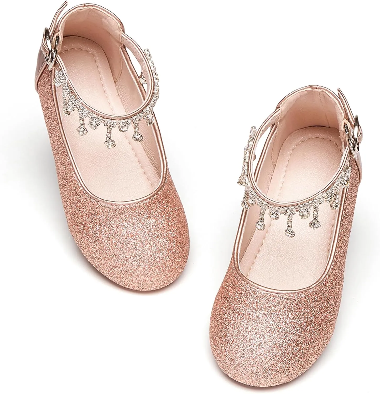 Kiderence Toddler Girls Dress Shoes Little Kids Mary Janes Ballet Flats Toddler