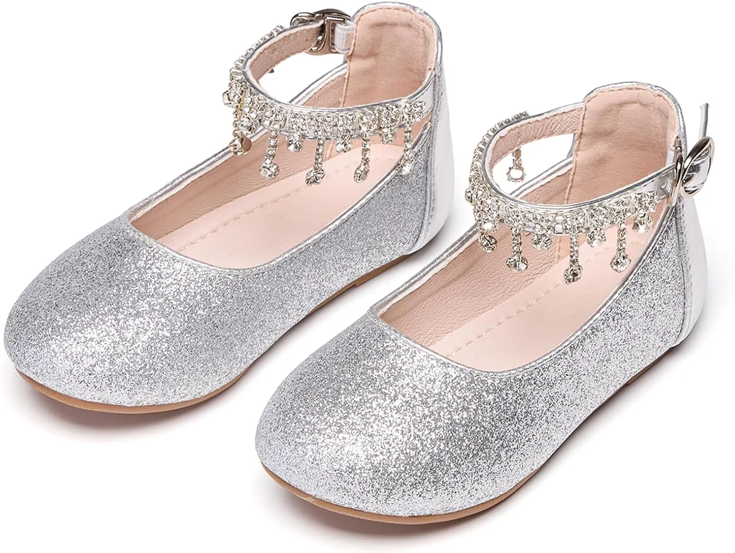 Kiderence Toddler Girls Dress Shoes Little Kids Mary Janes Ballet Flats Toddler