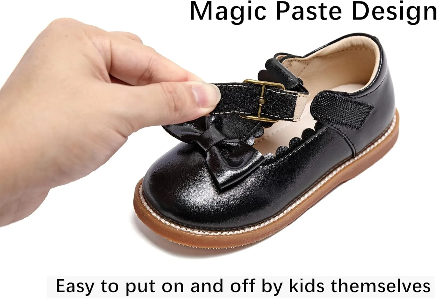 Kiderence Toddler Girls Mary Jane Dress Shoes Little Girls School Oxford Flats