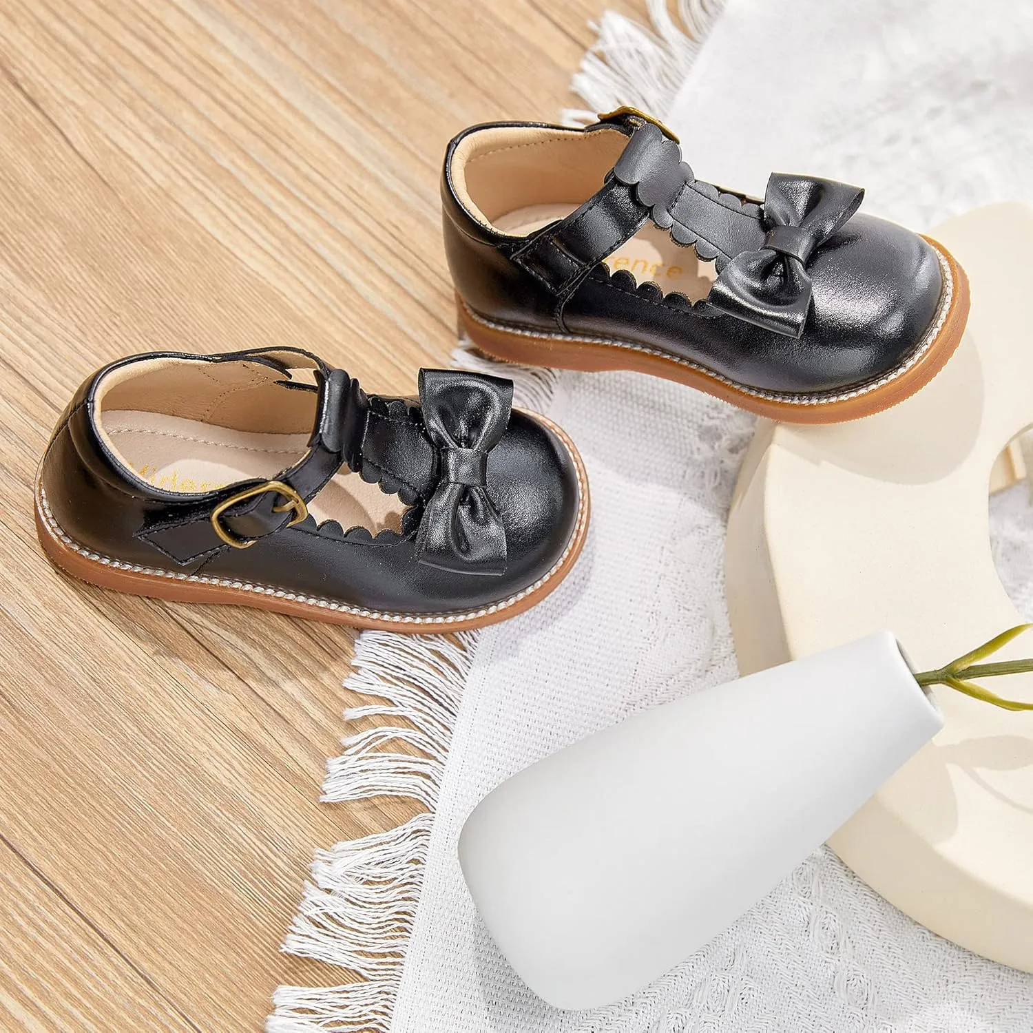 Kiderence Toddler Girls Mary Jane Dress Shoes Little Girls School Oxford Flats