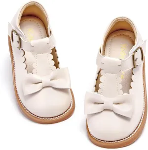 Kiderence Toddler Girls Mary Jane Dress Shoes Little Girls School Oxford Flats