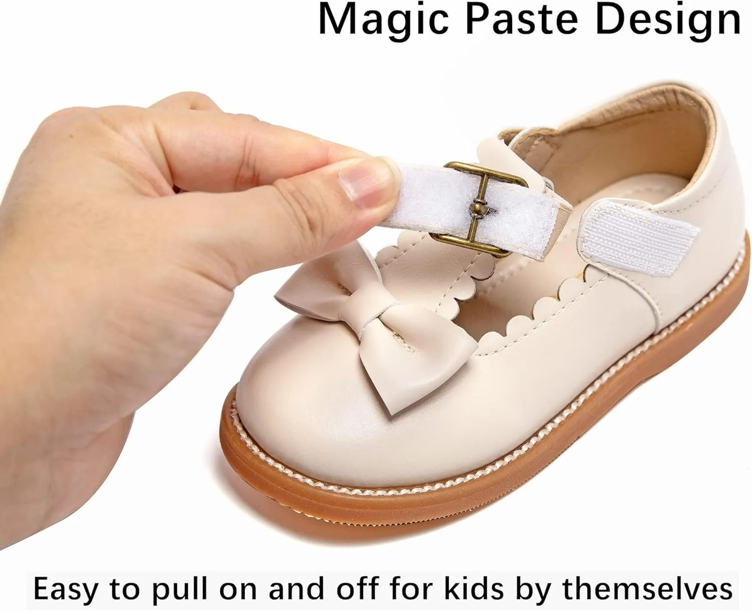 Kiderence Toddler Girls Mary Jane Dress Shoes Little Girls School Oxford Flats