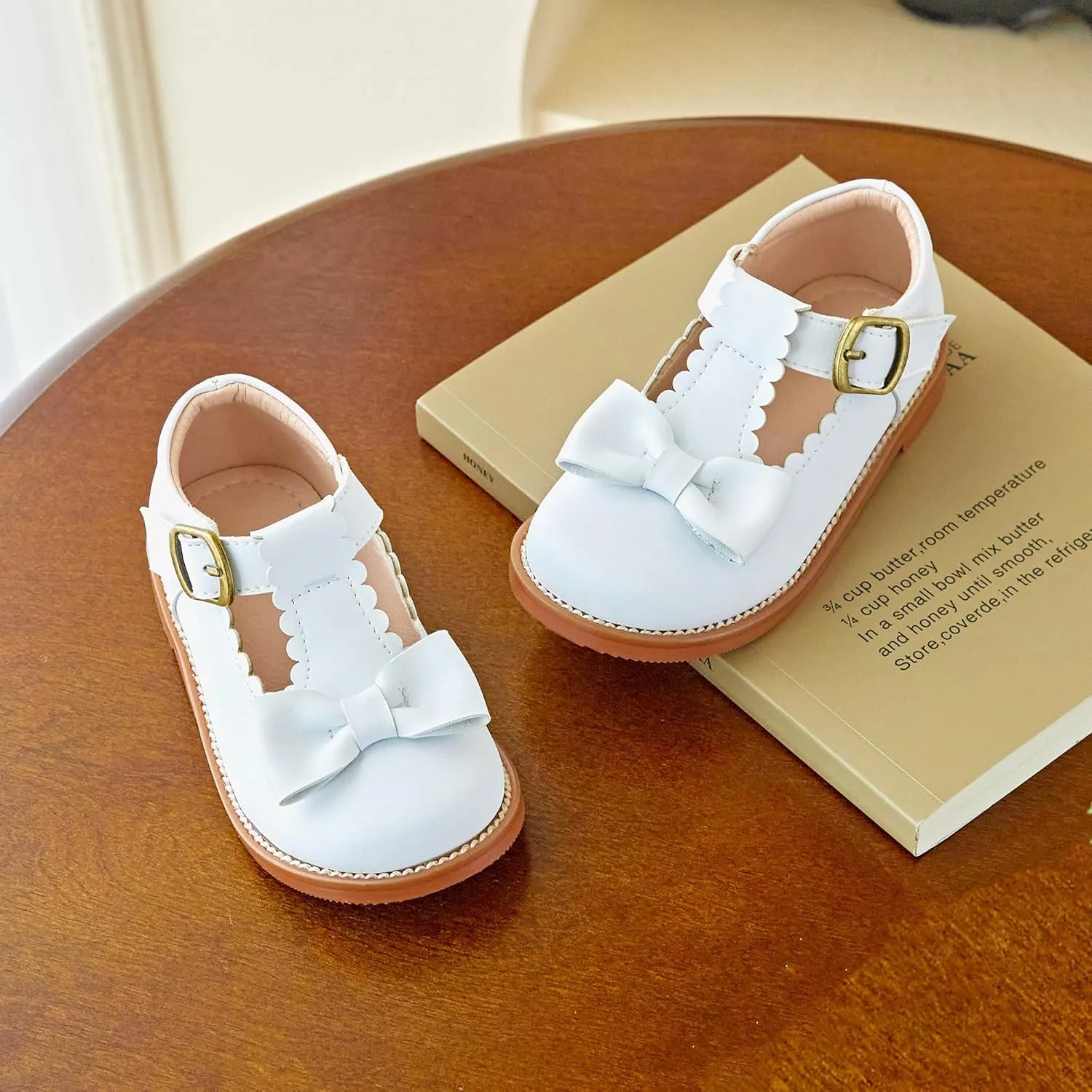 Kiderence Toddler Girls Mary Jane Dress Shoes Little Girls School Oxford Flats