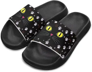Kids Shower Slippers Slip-On Lightweight Pool Open Toe Toddler Summer Sandals for Beach with EVA Sole