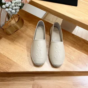 Laurent CREAMY WHITE Saint LOGO EMBOSSED SL Personalized assistance Convenient ON YVES SLIP CALFSKIN