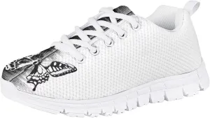 Little/Big Kids Running Shoes Strap Athletic Tennis Shoe White Sole Sport Sneakers