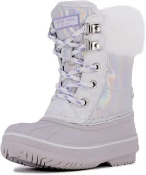 LONDON FOG Girls Bell Court Cold Weather Warm Lined Snow Boot