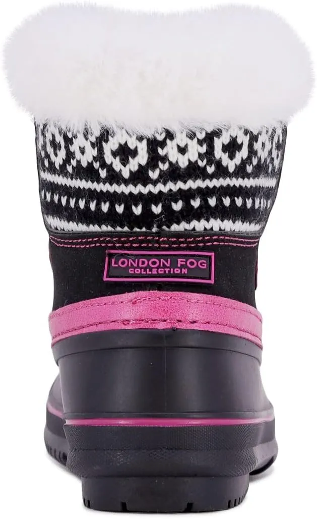 LONDON FOG Girls Toddler Tottenham Cold Weather Snow Boot