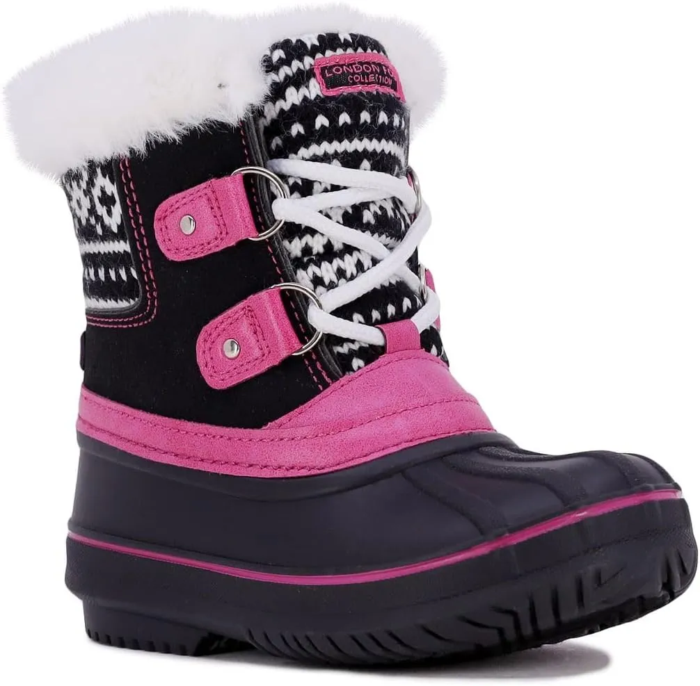 LONDON FOG Girls Toddler Tottenham Cold Weather Snow Boot