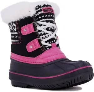 LONDON FOG Girls Toddler Tottenham Cold Weather Snow Boot