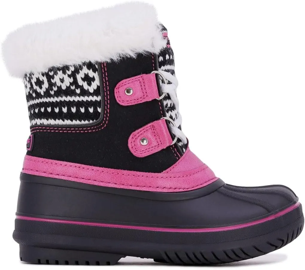 LONDON FOG Girls Toddler Tottenham Cold Weather Snow Boot