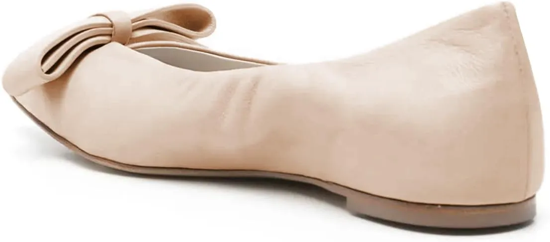 Maiyang Women Fashion Pointed Toe Bowknot Ballet Flats Slip on Comfy Casual Daily Wear Shoes Size 4-16 US