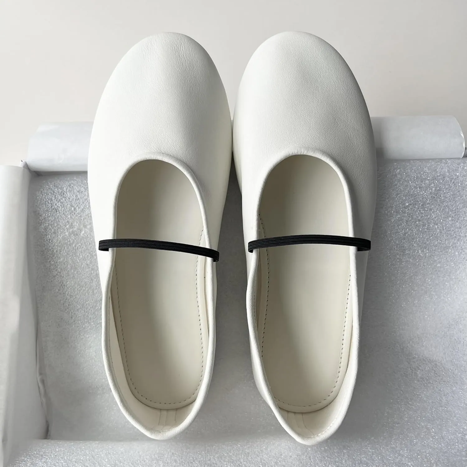 Mary Jane Ballet Flats Women Round Toe Ballerina Slip On Flats Comfortable Soft Flat Shoes for Women