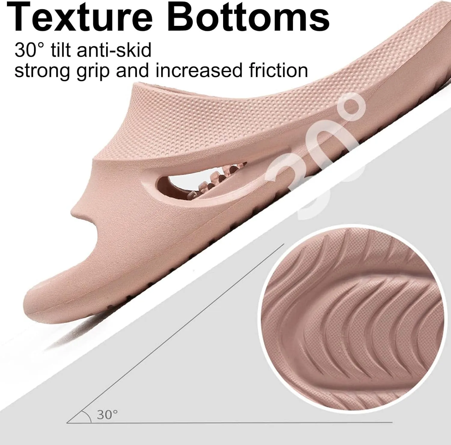 Massage Slippers Women Men Sandals Open Toe Shower Shoes Summer House Slippers for Bath Plantar Fasciitis Slides Ladies Girls Gym Non Slip Indoor