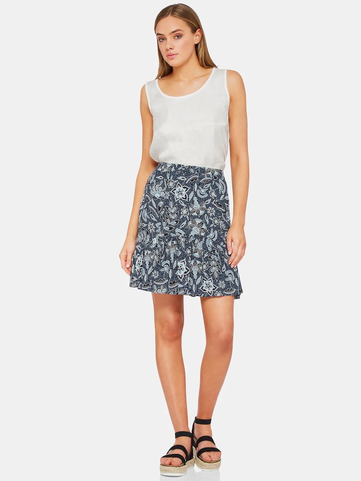 Melicent Floral Print Skirt