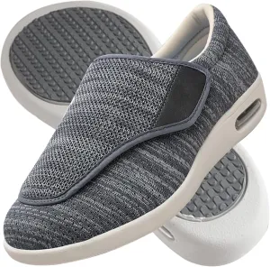 Men Diabetic Shoes Extra Wide Width Sandals Edema Footwear Adjustable Arthritis Edema Slippers for Edema Plantar Fasciitis Bunions Swollen Feet