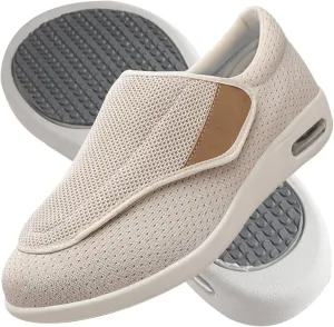 Men Diabetic Shoes Extra Wide Width Sandals Edema Footwear Adjustable Arthritis Edema Slippers for Edema Plantar Fasciitis Bunions Swollen Feet