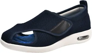 Men Orthopedic Diabetic Shoes, Mens Summer Easy Closure Open Toed Diabetic Shoes, Adjustable Open Toe Surgical Orthopaedic Sandals, for Diabetic Edema Swollen Feet