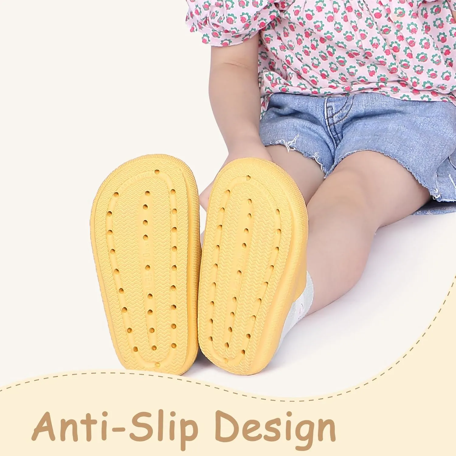Menore Cloud Slides for Kids Shower Beach Slippers Boys Girls Bathroom Thick Sole Pillow Slippers Summer Non-Slip Pool Sandals