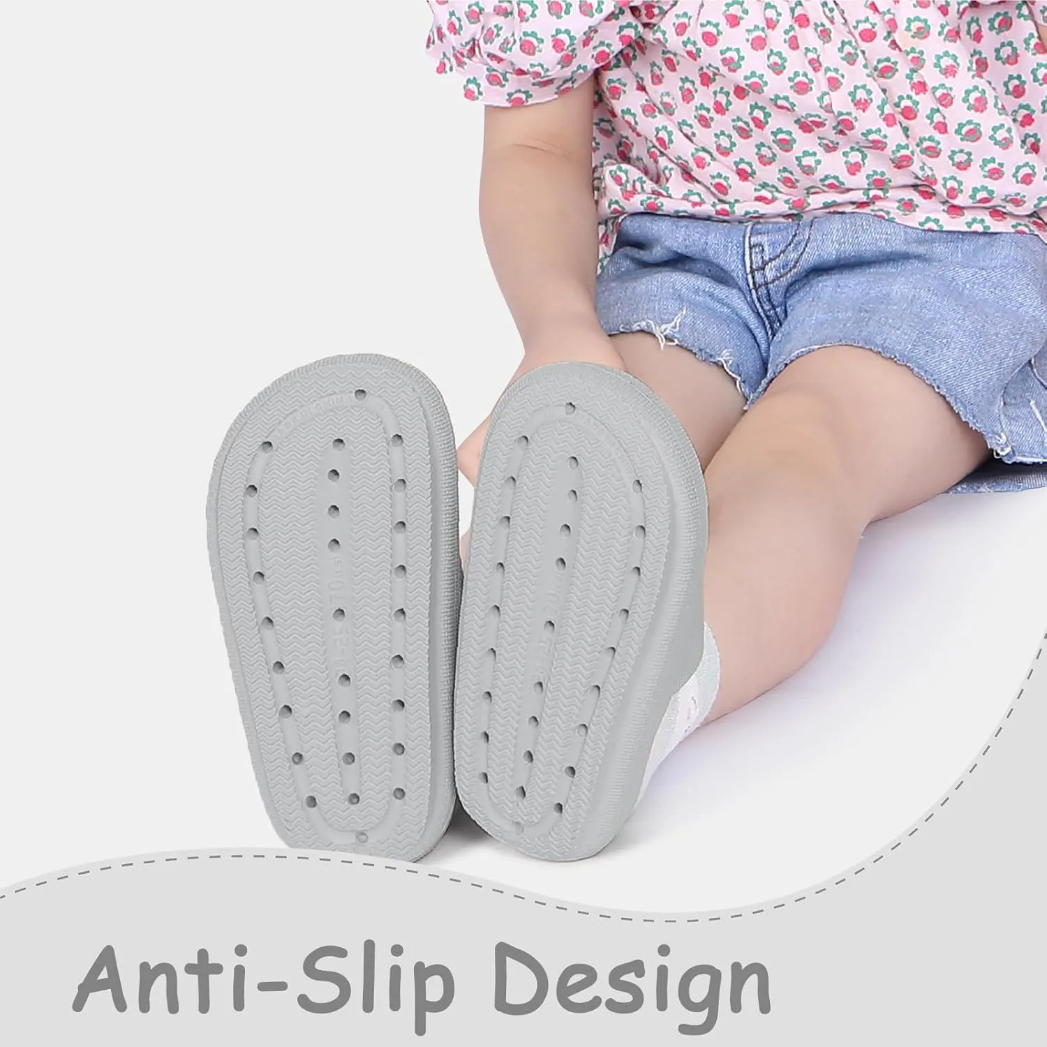 Menore Cloud Slides for Kids Shower Beach Slippers Boys Girls Bathroom Thick Sole Pillow Slippers Summer Non-Slip Pool Sandals