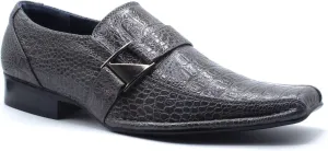 Men's 99344 Classic Square Toe Slip On Loafers Casual Dress Shoes