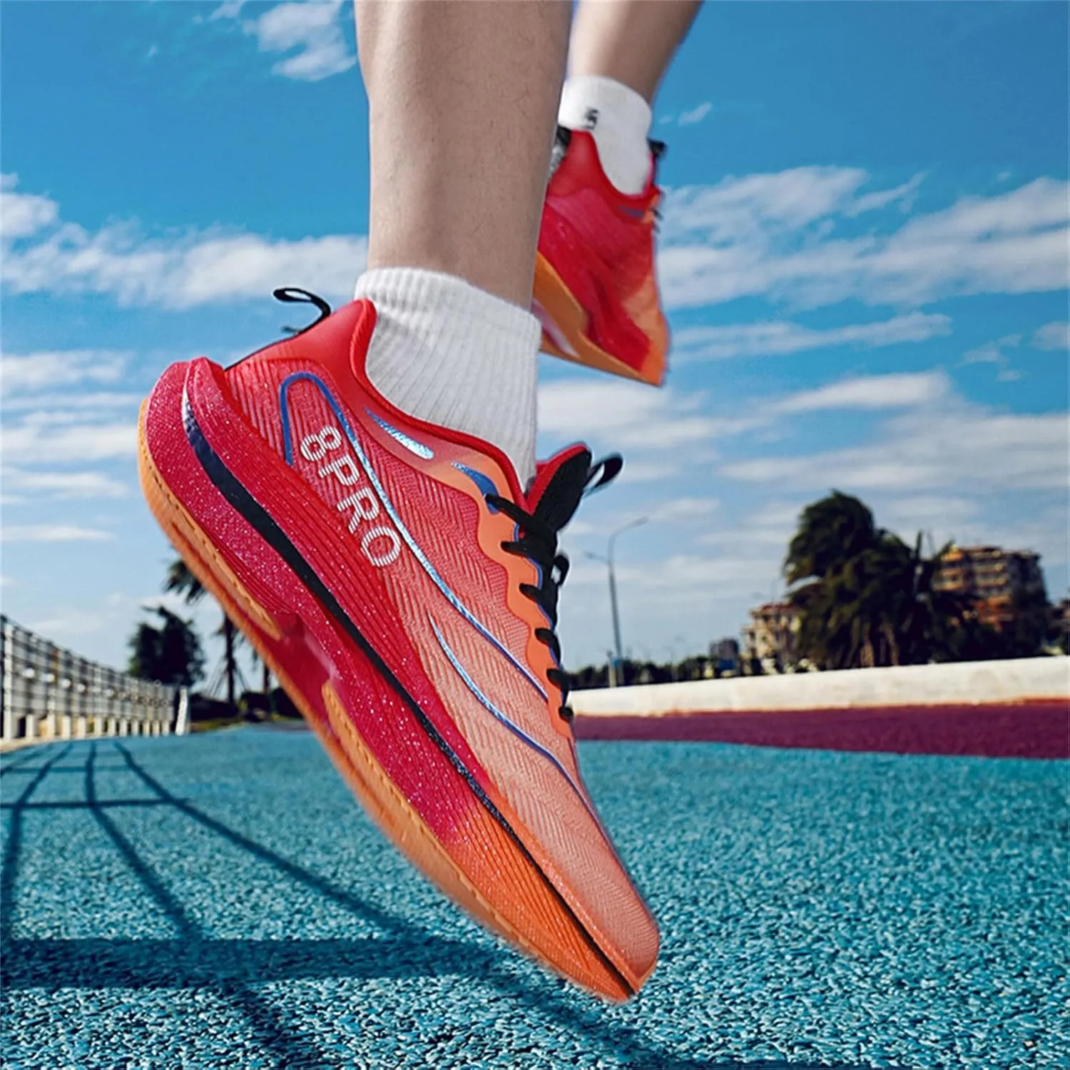 Men‘s Athletic Running Shoes Lightweight Non Slip Walking Shoes Trail Mesh Breathable Cushioning Sneakers Outdoor Jogging Shoes for Men