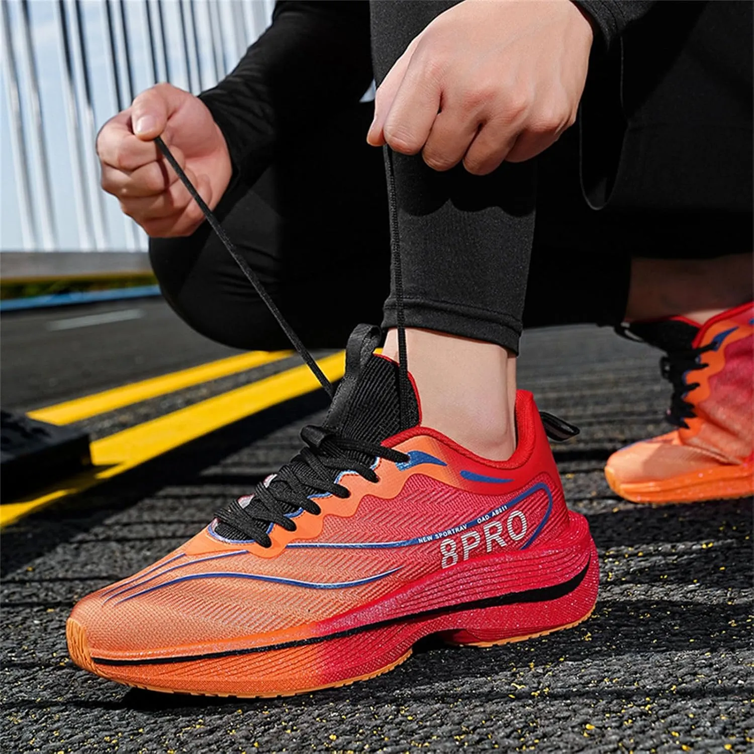 Men‘s Athletic Running Shoes Lightweight Non Slip Walking Shoes Trail Mesh Breathable Cushioning Sneakers Outdoor Jogging Shoes for Men