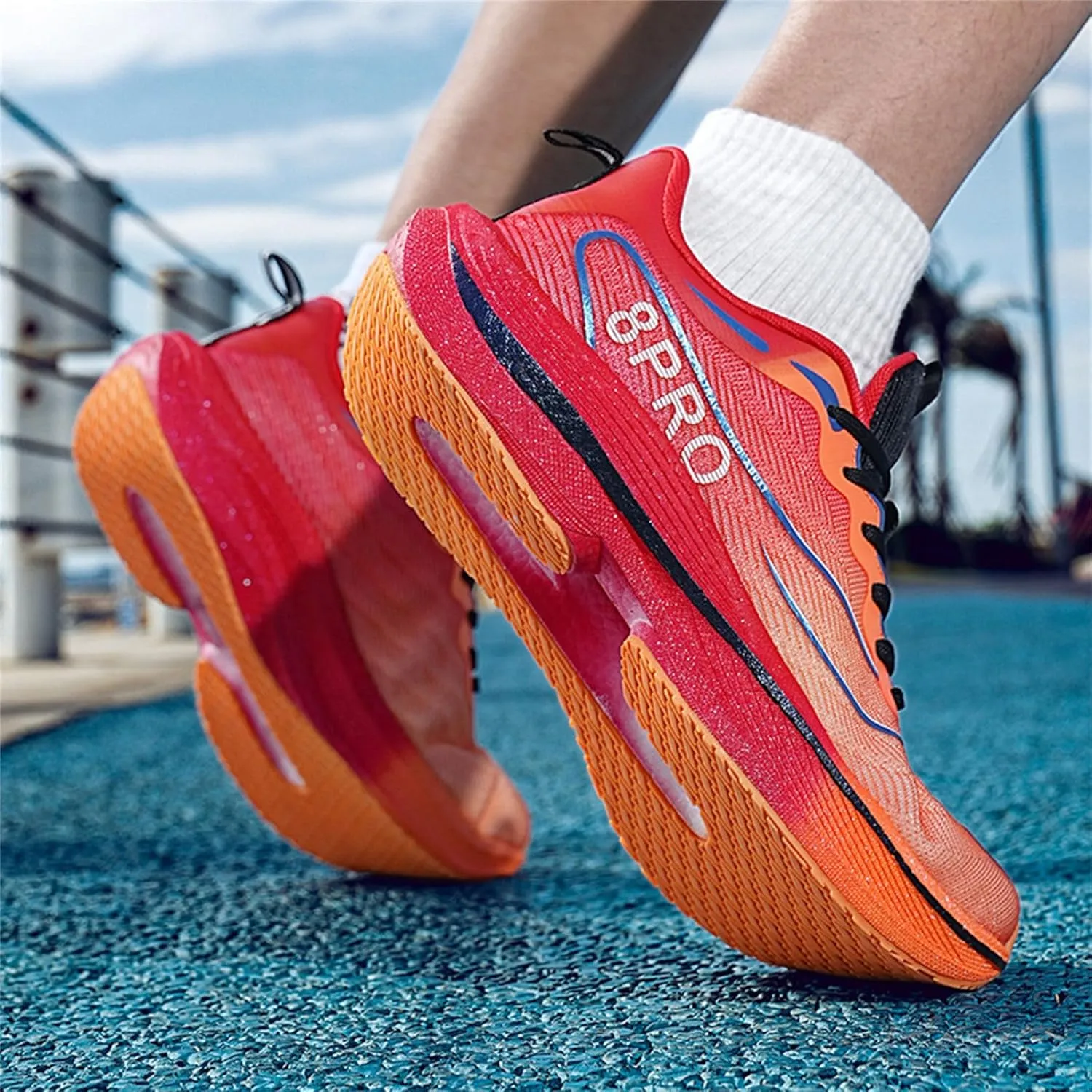 Men‘s Athletic Running Shoes Lightweight Non Slip Walking Shoes Trail Mesh Breathable Cushioning Sneakers Outdoor Jogging Shoes for Men