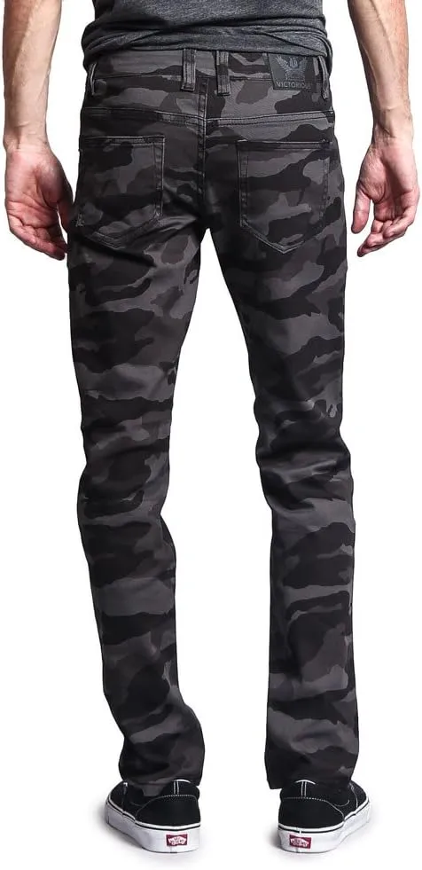 Mens Camouflage Skinny Fit Jeans