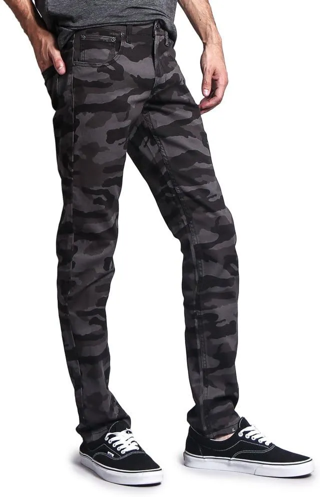 Mens Camouflage Skinny Fit Jeans