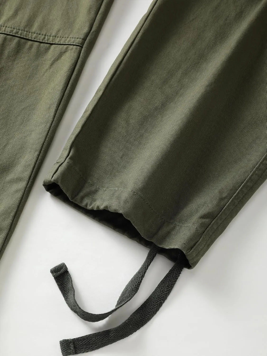 Men's Cargo Work Pants Cotton Casual Wild Outdoor Ripstop Camo Trousers with 9 Pockets