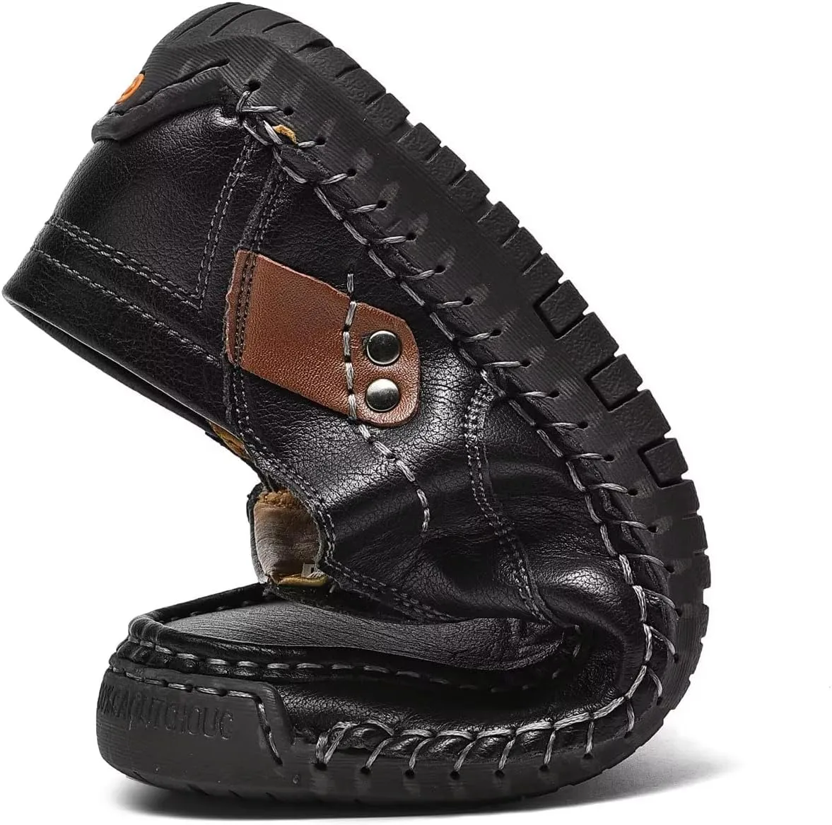 Men's Leather Loafers Slip On Shoes,Casual Fashion Business Arkget Office Driving Shoes for Men【includes Extra Insole】