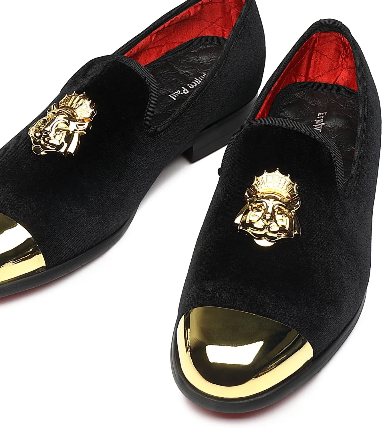 Men's Loafers Fashion Gold Buckle Wedding Party Shoes