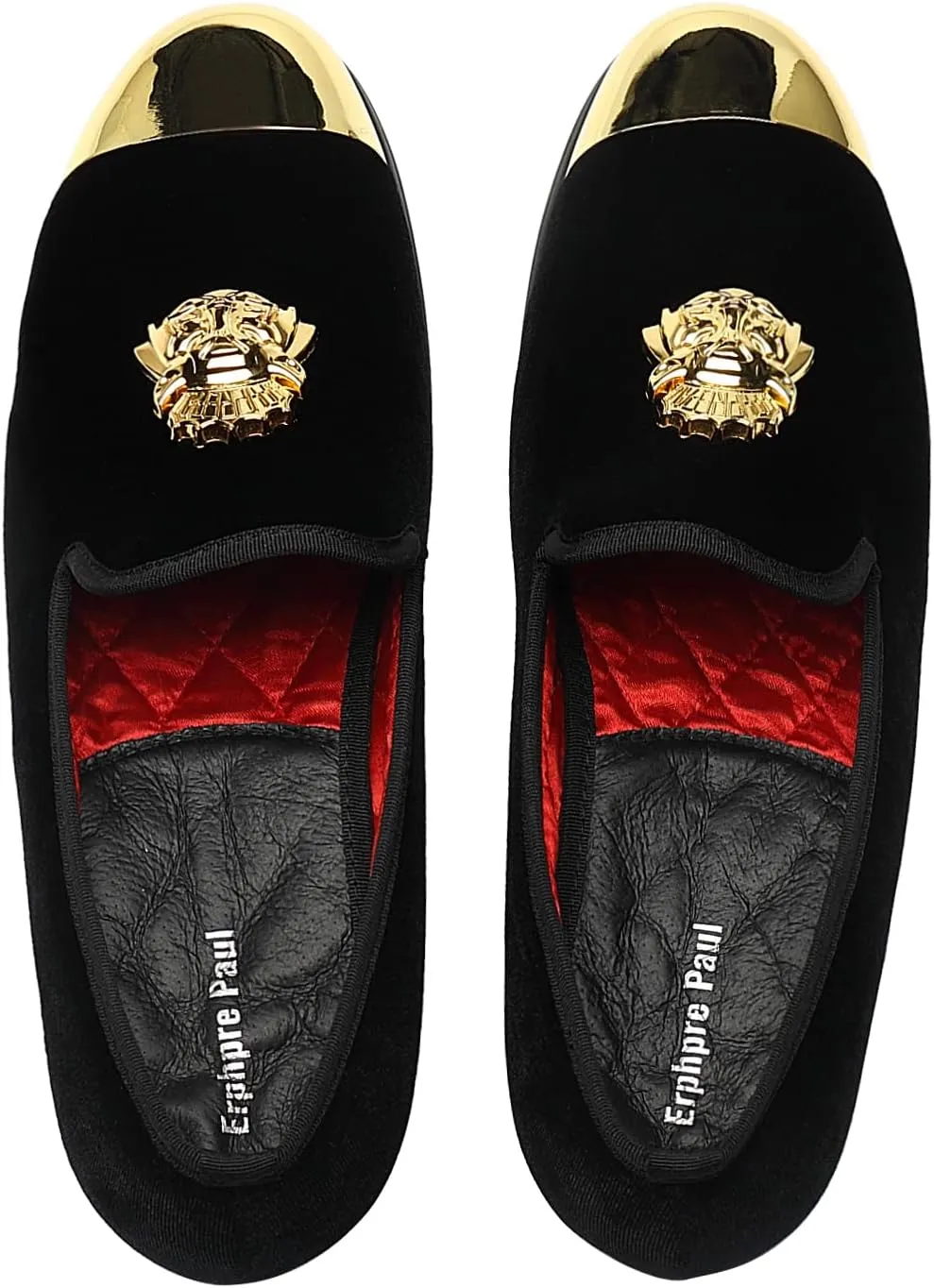 Men's Loafers Fashion Gold Buckle Wedding Party Shoes