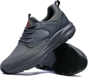 Men's Non Slip Work Shoes Walking Shoes Slip Resistant Restaurant Waterproof Shoes Food Service Chef Kitchen Breathable Sneakers