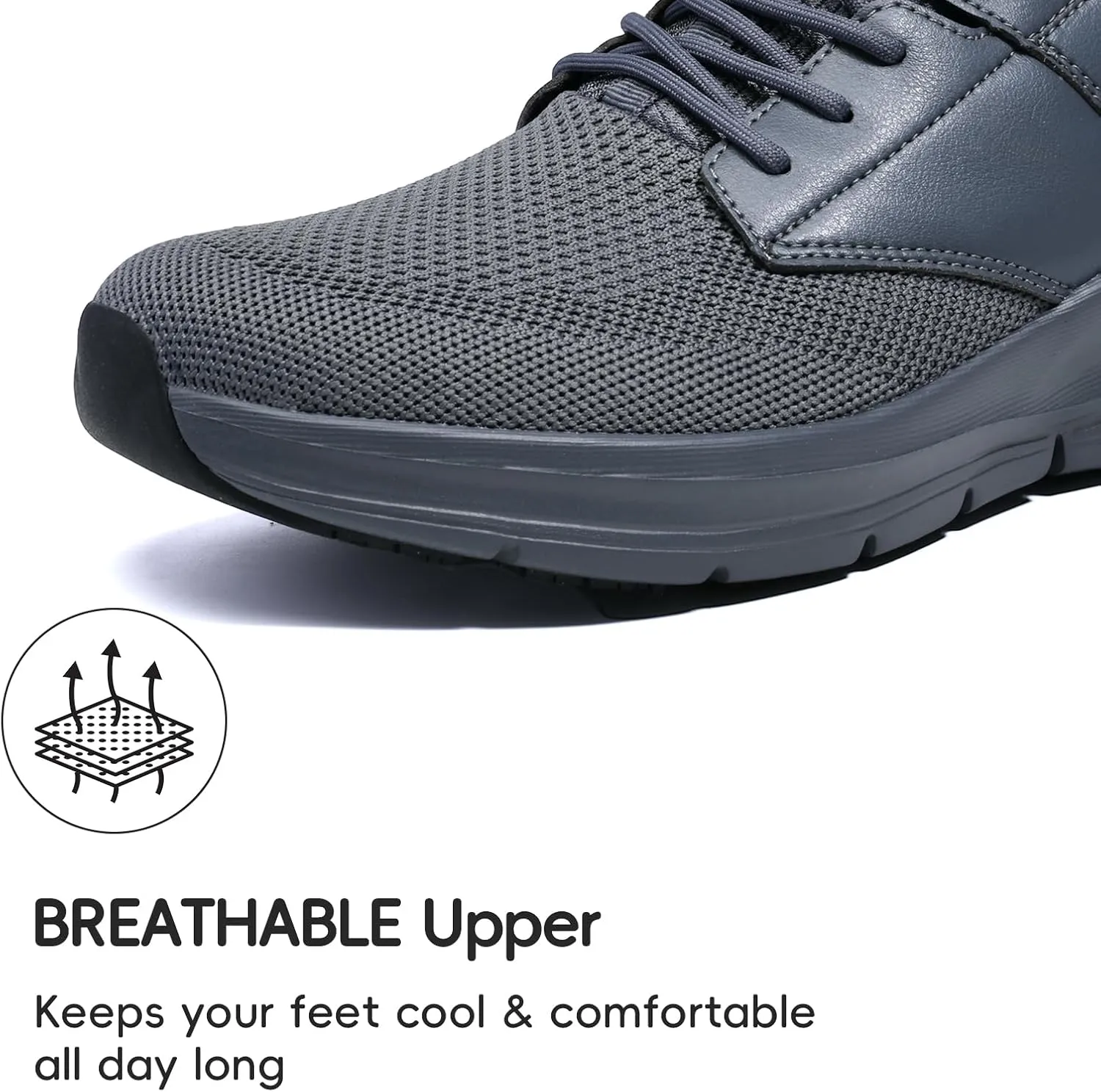 Men's Non Slip Work Shoes Walking Shoes Slip Resistant Restaurant Waterproof Shoes Food Service Chef Kitchen Breathable Sneakers