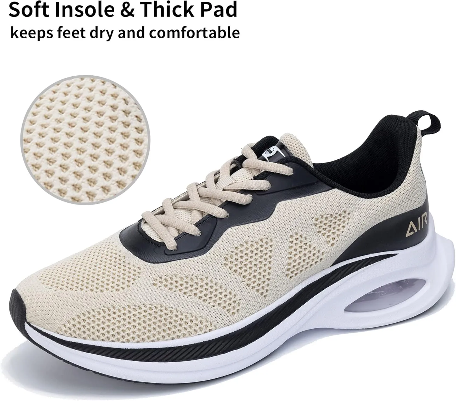 Mens Running Shoes Athletic Tennis Sneakers Non Slip Breathable Summer Gym Air Trail Walking Shoes for Men Size US 7-13