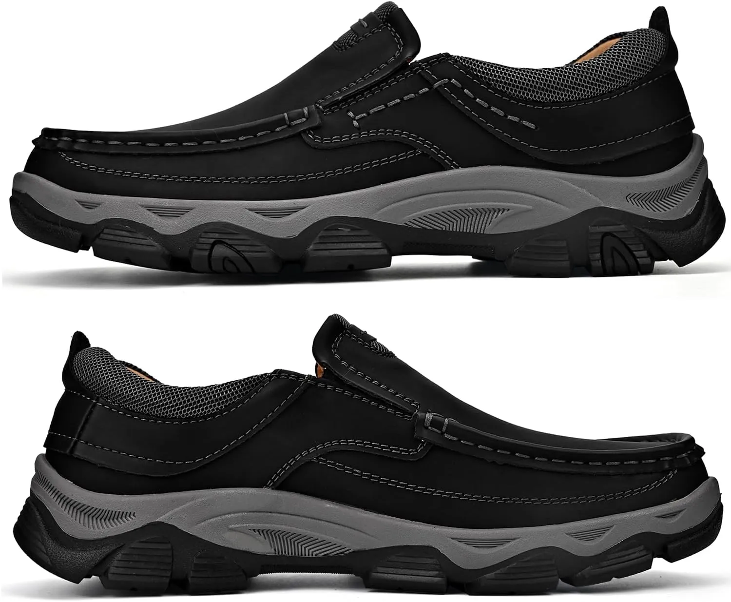 Mens Slip on Loafers Casual Leather Shoes Walking for Work Office Dress Outdoor Shoes